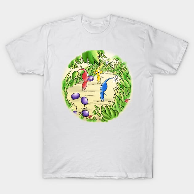 The Curious Pikmin T-Shirt by aliyahart